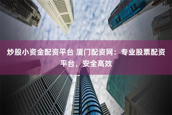 炒股小资金配资平台 厦门配资网：专业股票配资平台，安全高效